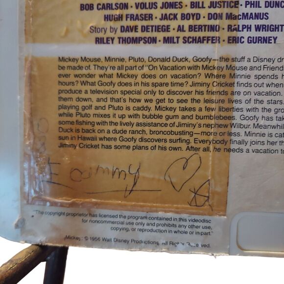 Disney Cartoon Parade Vol 1 RCA SelectaVision CED 1981 - Picture 4 of 5